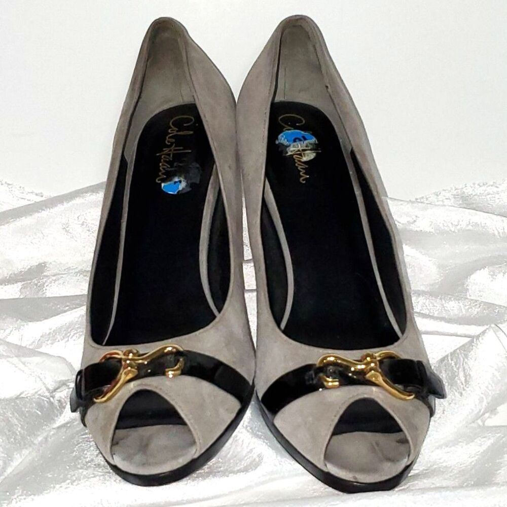 Cole Haan Nike Air Women's Heels Suede Career Evening Old Money Size 10.5B
